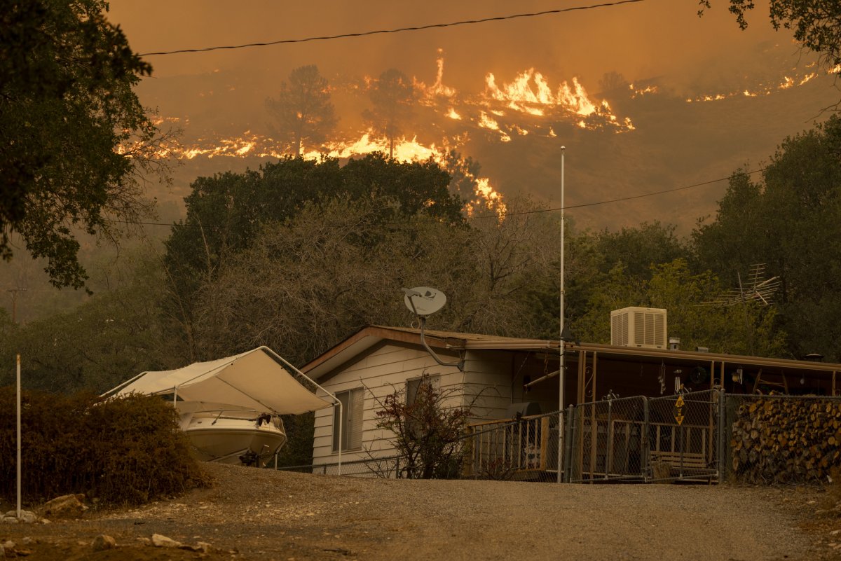 California home wildfire