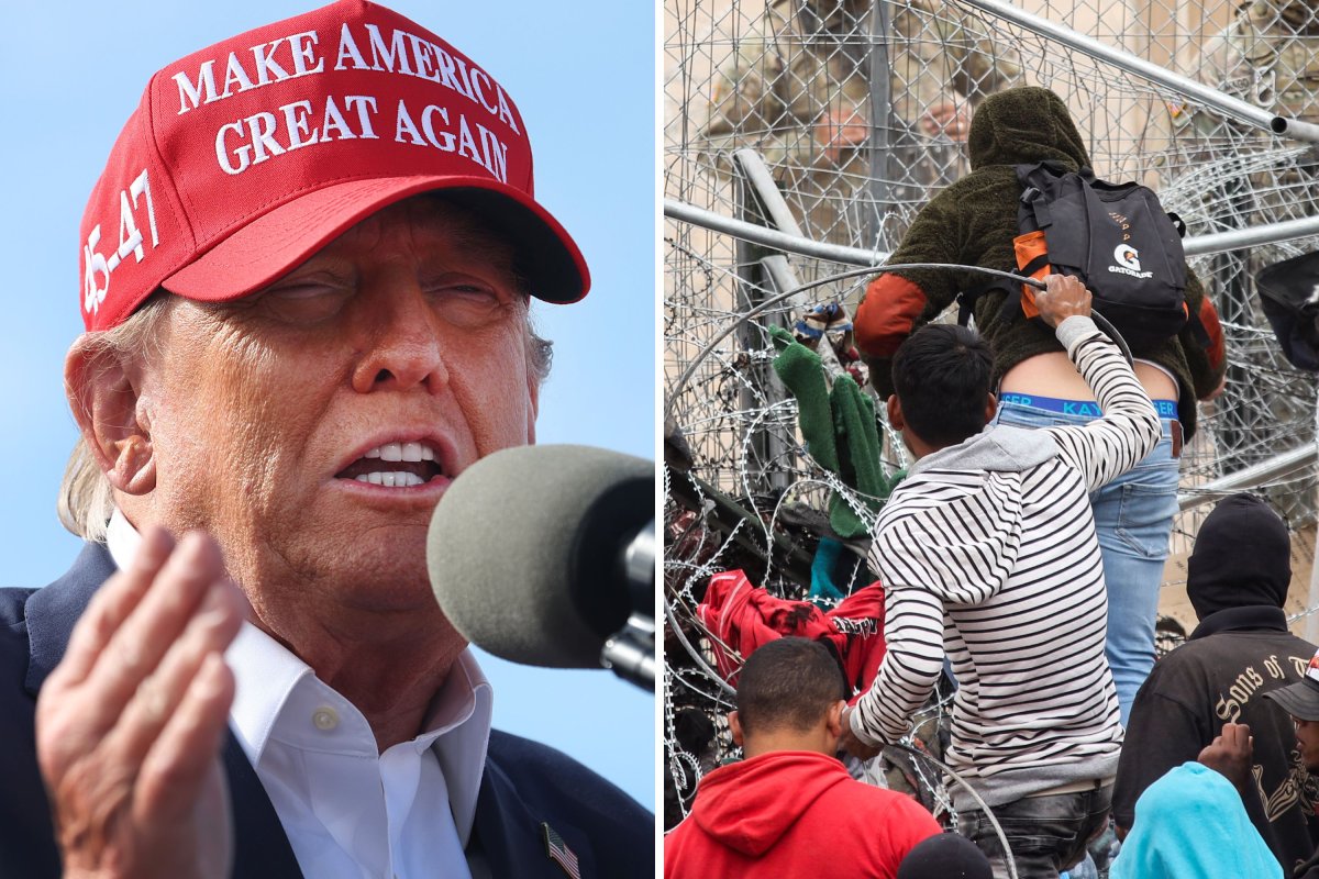 Donald Trump and Mexico border