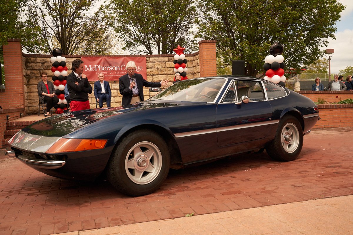 Richard Lundquist donated his prized 1972 Ferrari 