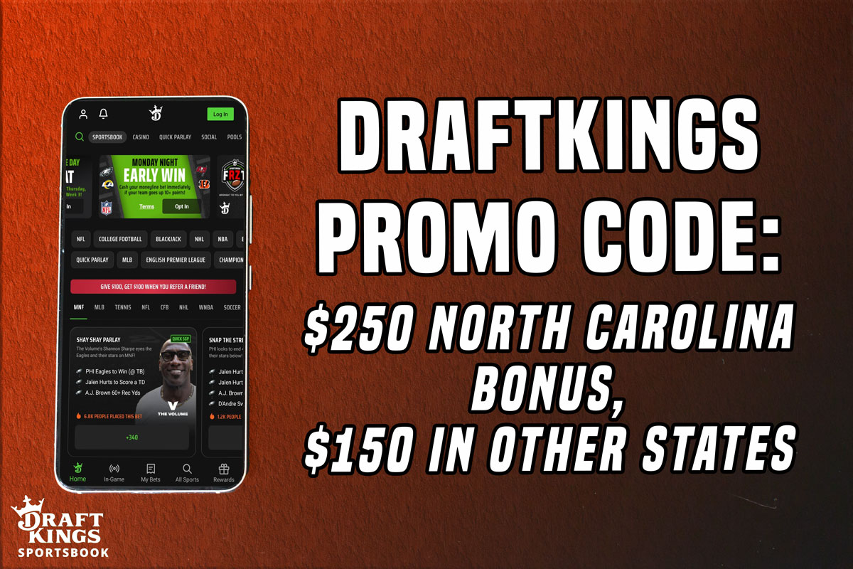DraftKings Promo Code: Get $250 North Carolina Bonus, $150 Offer Elsewhere