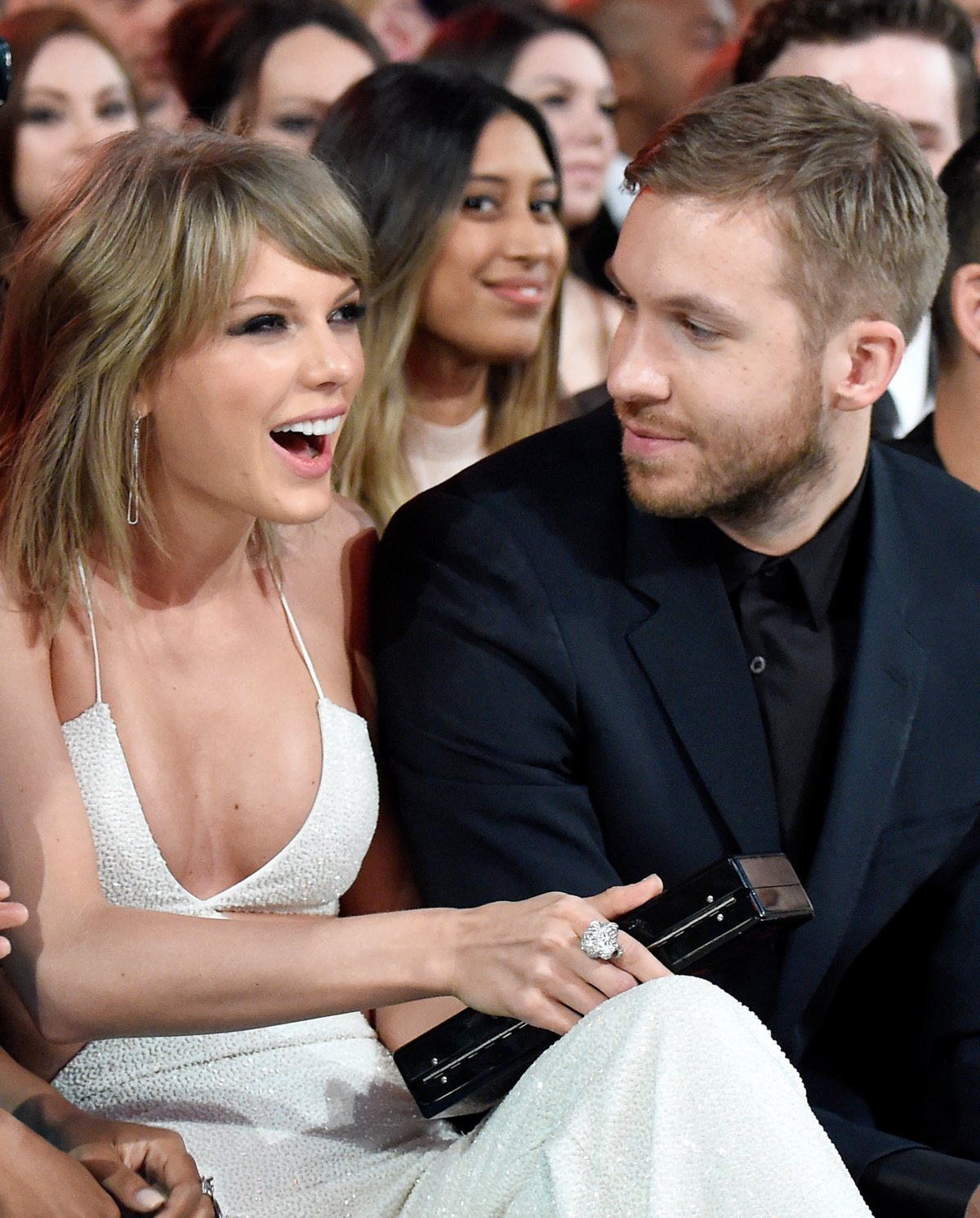 taylor swift and calvin harris laughin