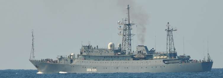 Russian Spy Ship Sails Along Japanese Coast