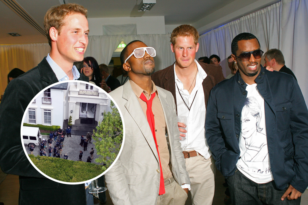 Prince Harry, William with Diddy and Kanye