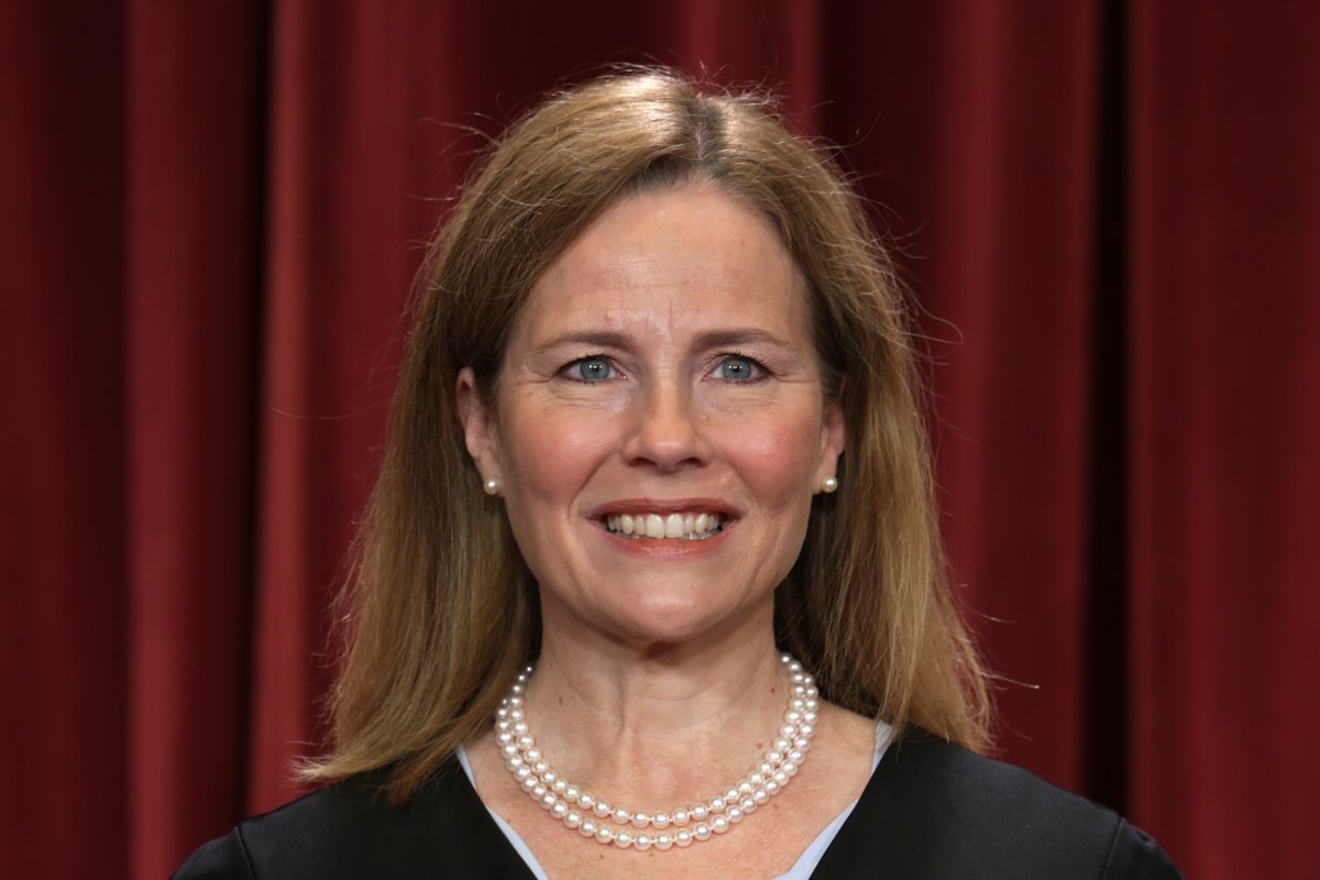 Amy Coney Barrett Poses for a Photo