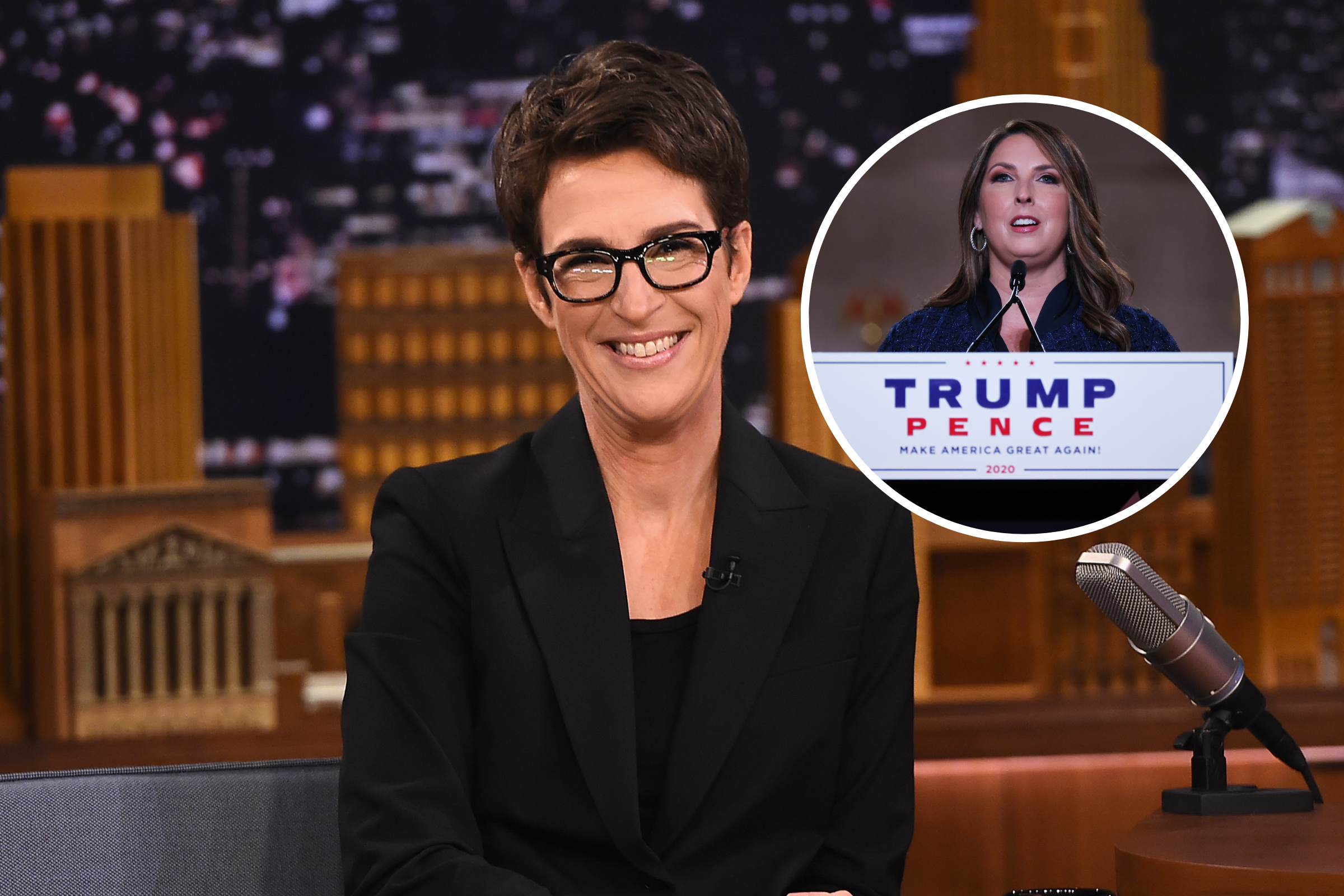 Rachel Maddow Celebrates Ronna McDaniel's Firing Live on Air