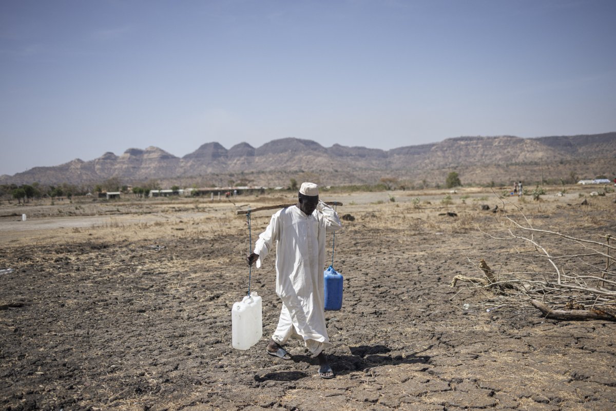 A Sudanese refugee 