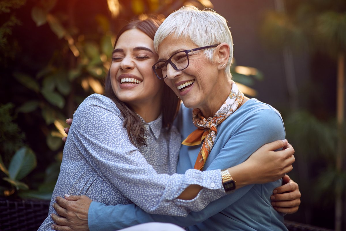 A woman and her grandmother