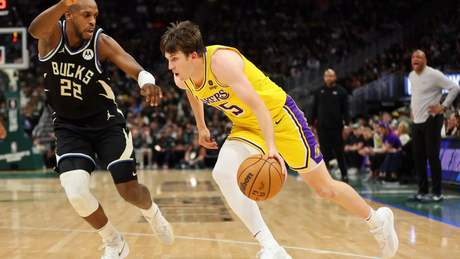 LA Lakers News: Watch Austin Reaves' Insane Double OT Triple Double vs Bucks