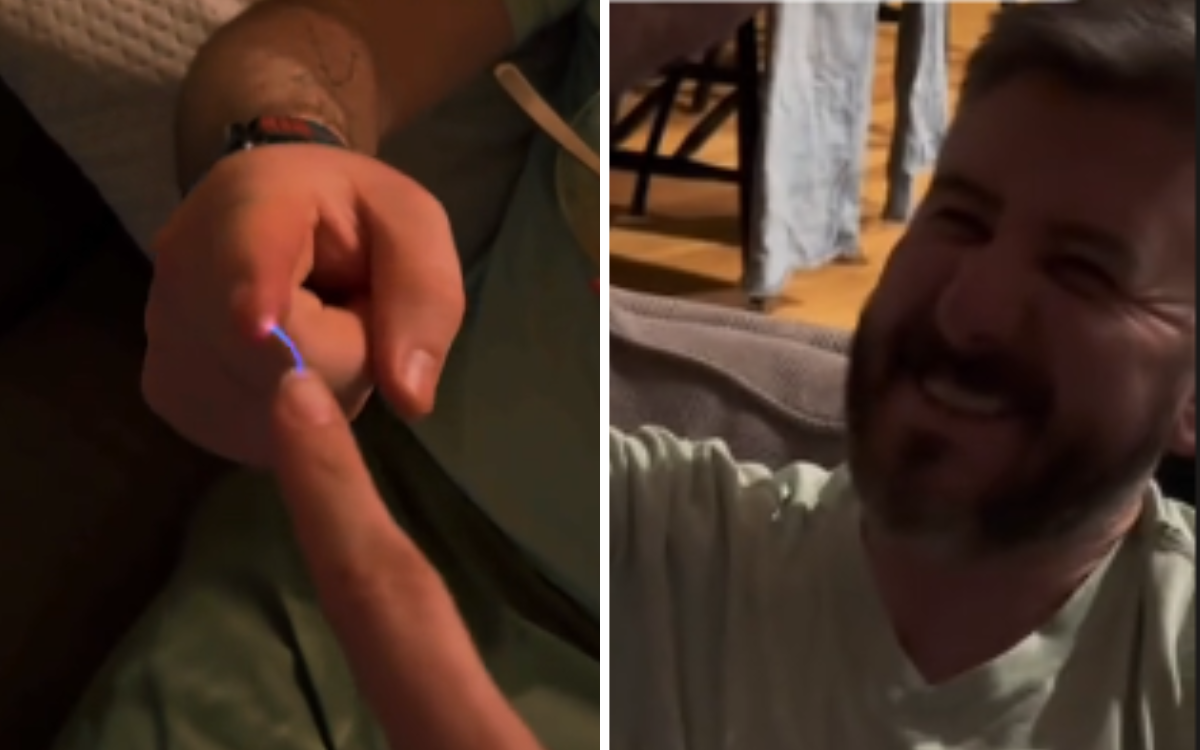 Dad Happy To Take Static Shocks Over and Over for Sweetest Reason