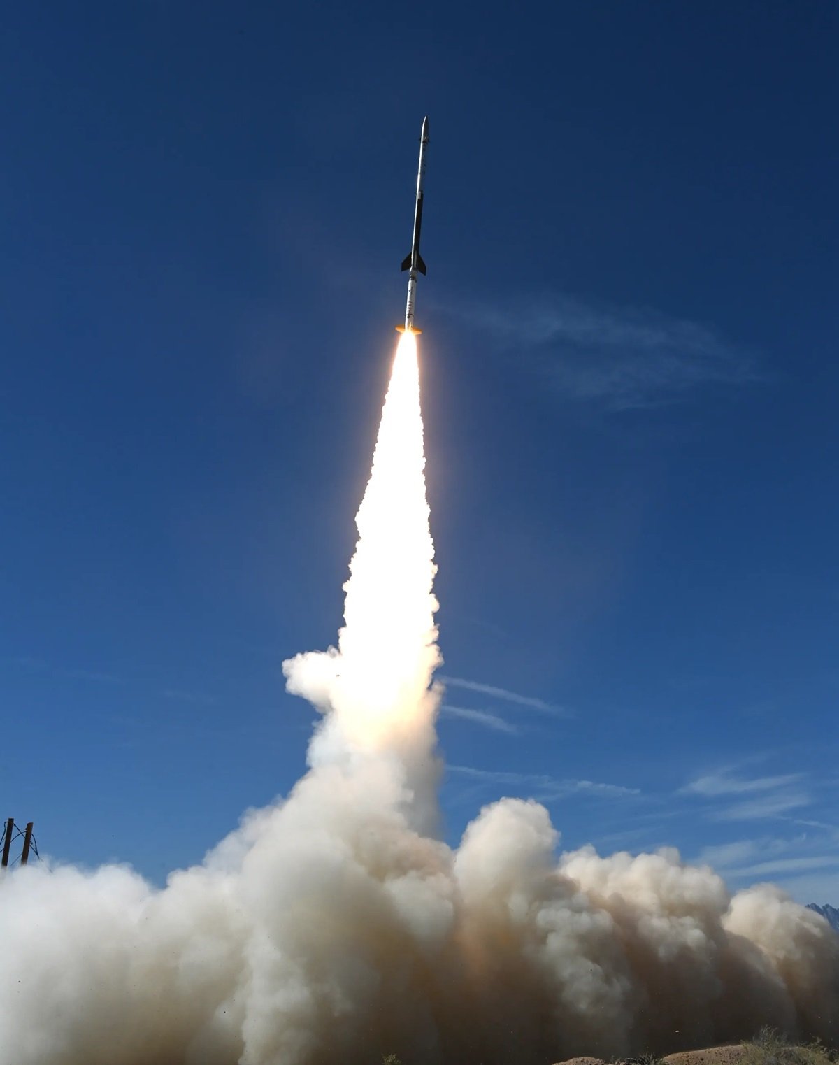 An APEP rocket being launched
