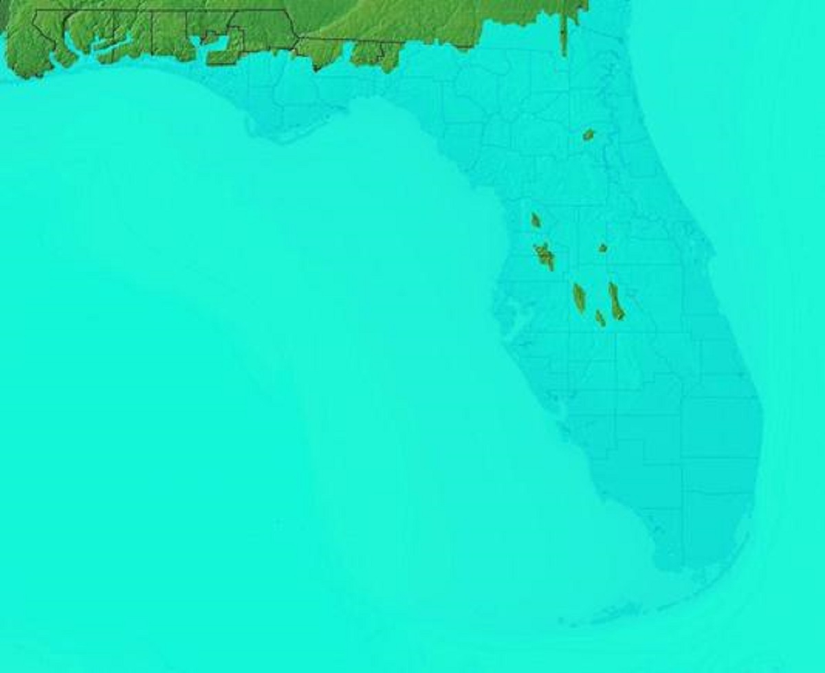 Florida Map Shows Where State Will - Florida Sea Level Rise 50 Ft