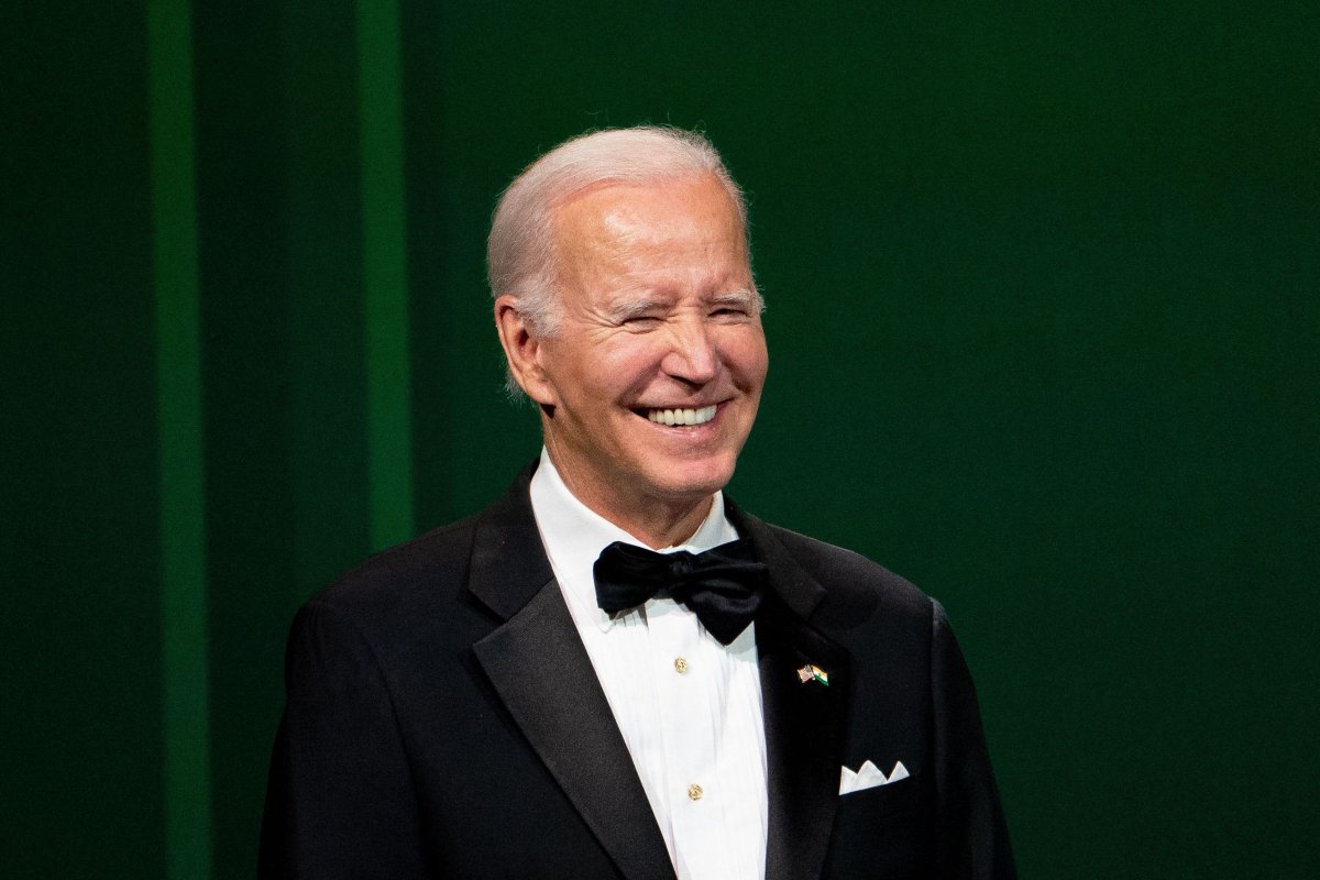 Joe Biden laughs 