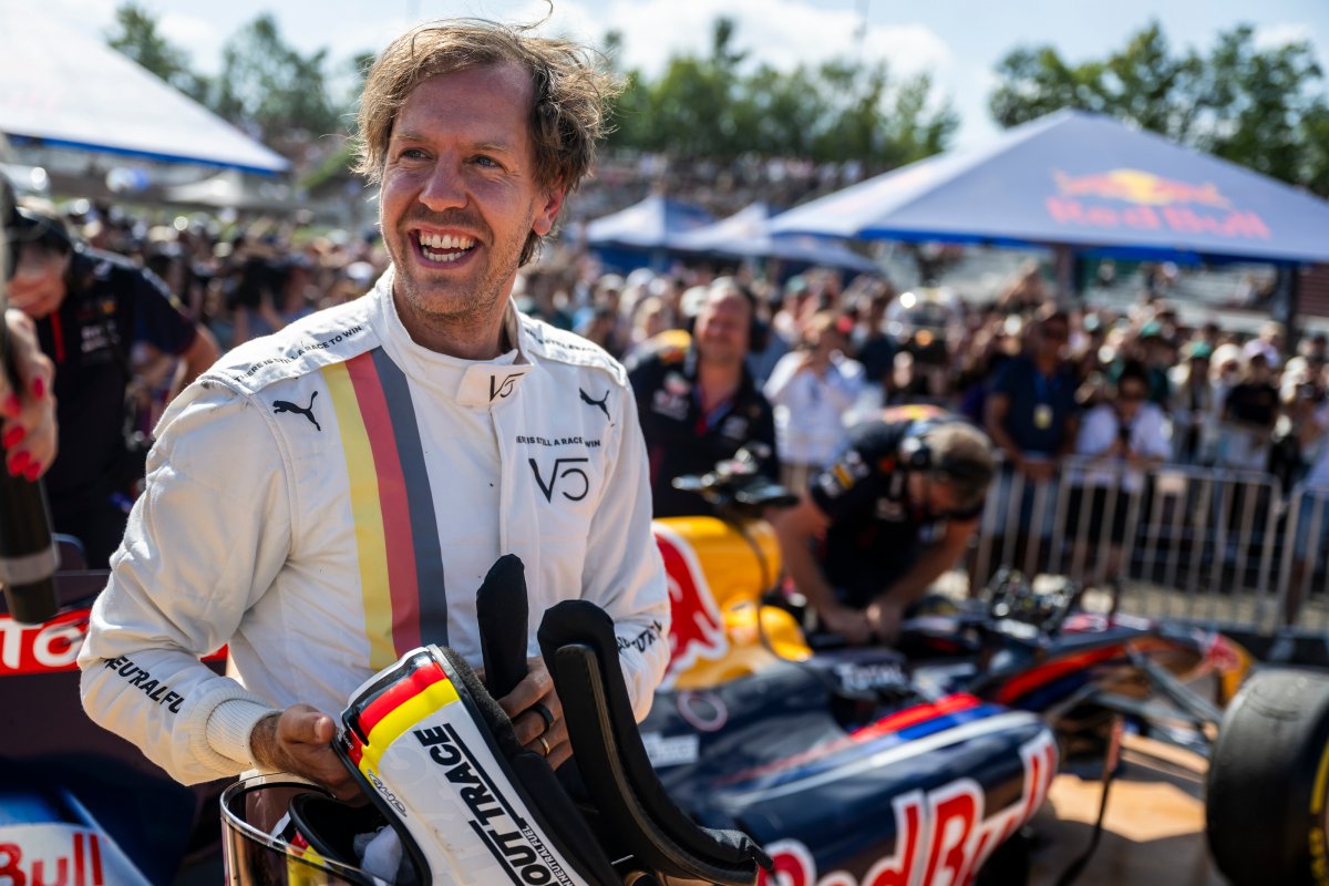 Sebastian Vettel at the Nurburgring