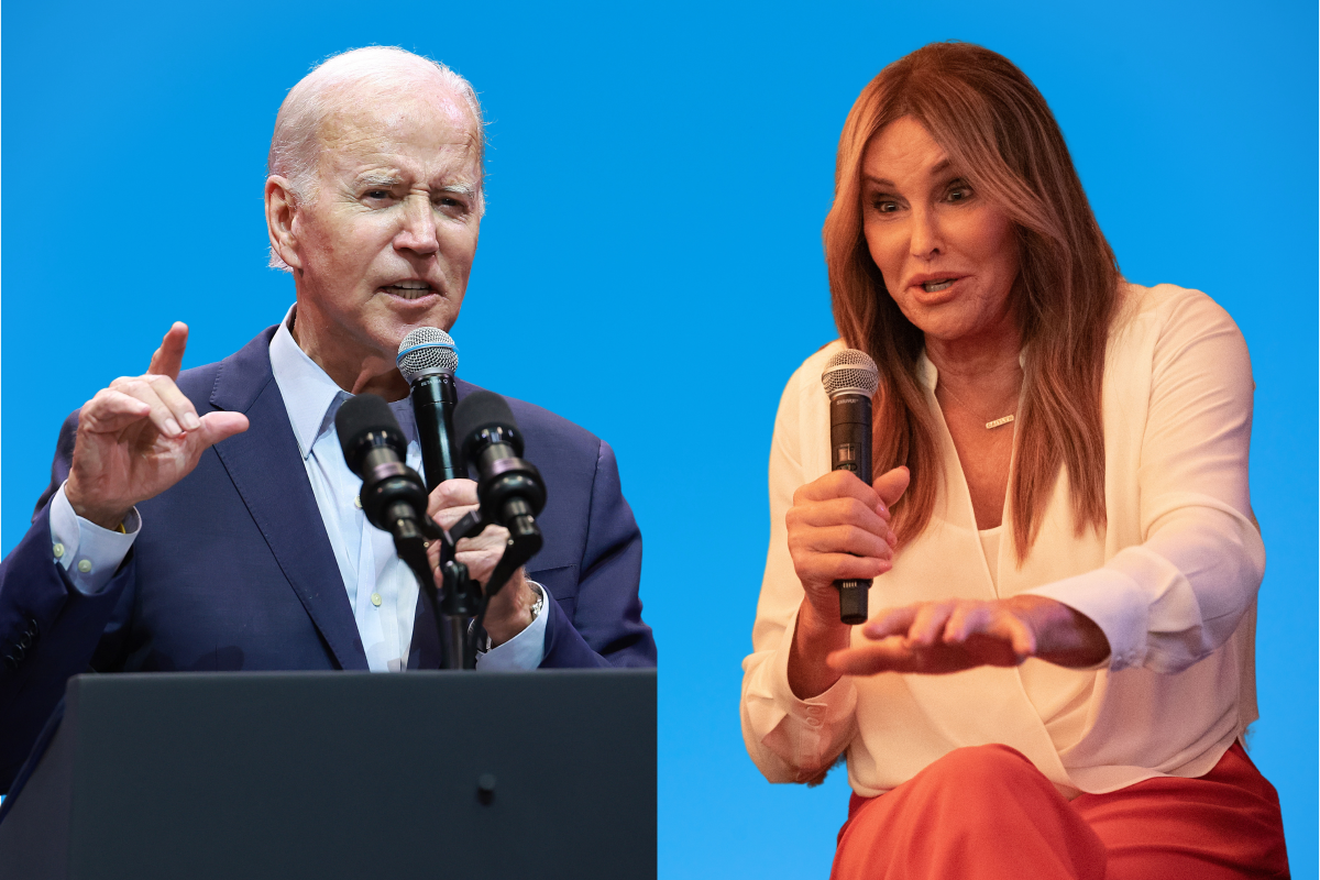 Joe Biden (left), 2024. Caitlyn Jenner, 2023