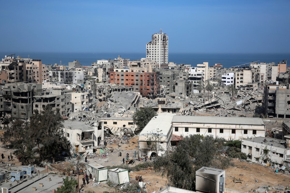 General view shows the damage in Gaza