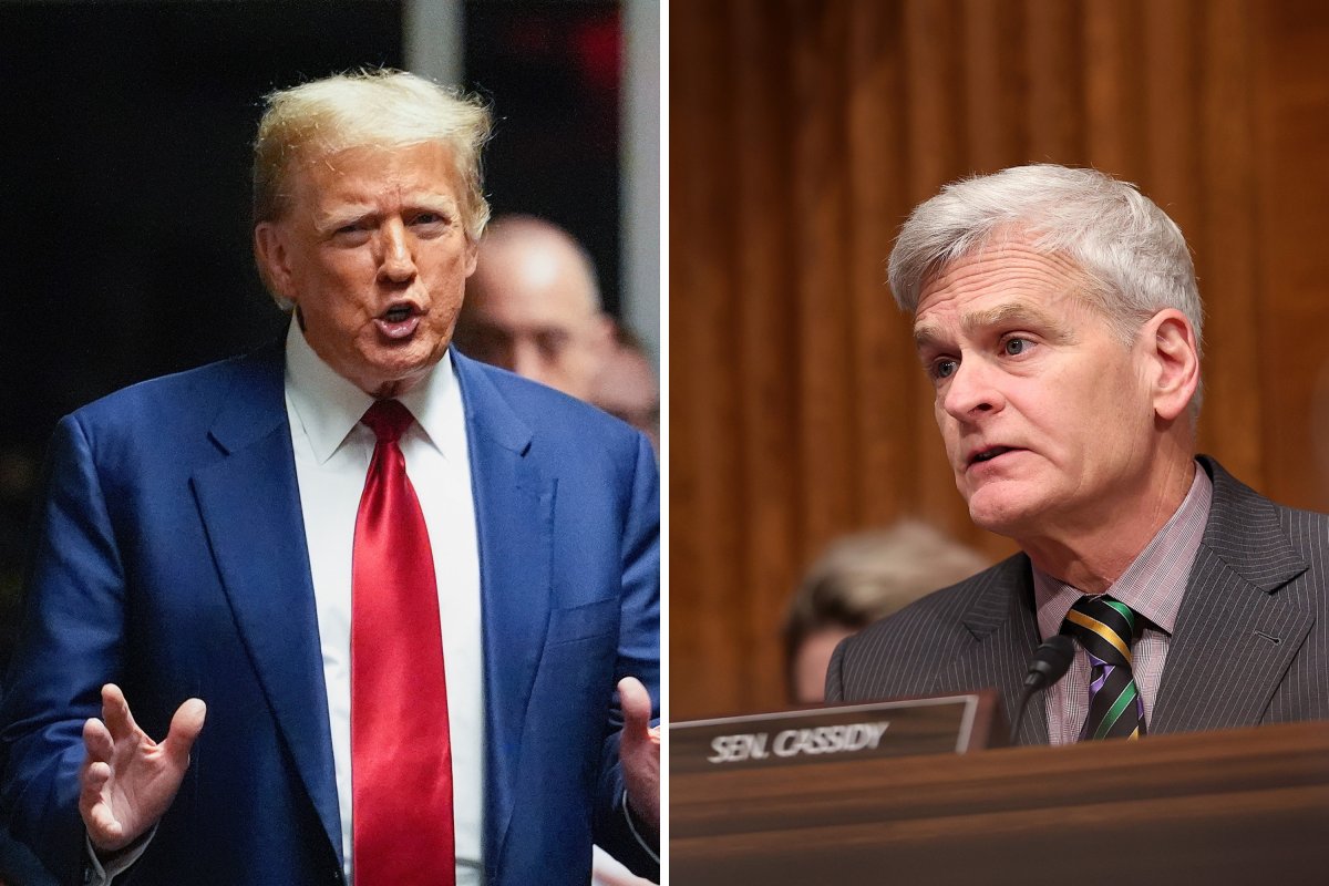Donald Trump Bill Cassidy Senator Republicans Lamebrain