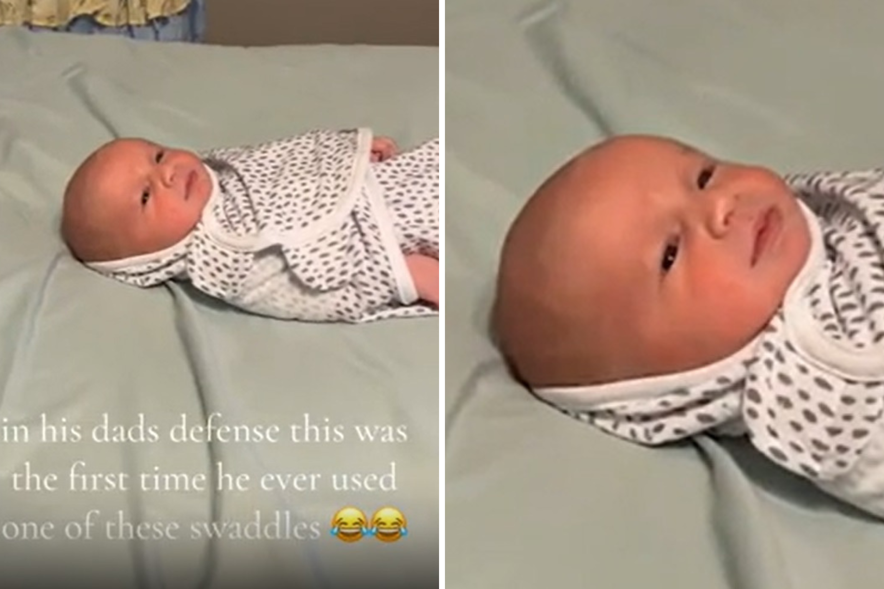 Dad Gives Swaddling His Best Shot on Newborn, Outcome Has Internet Creasing