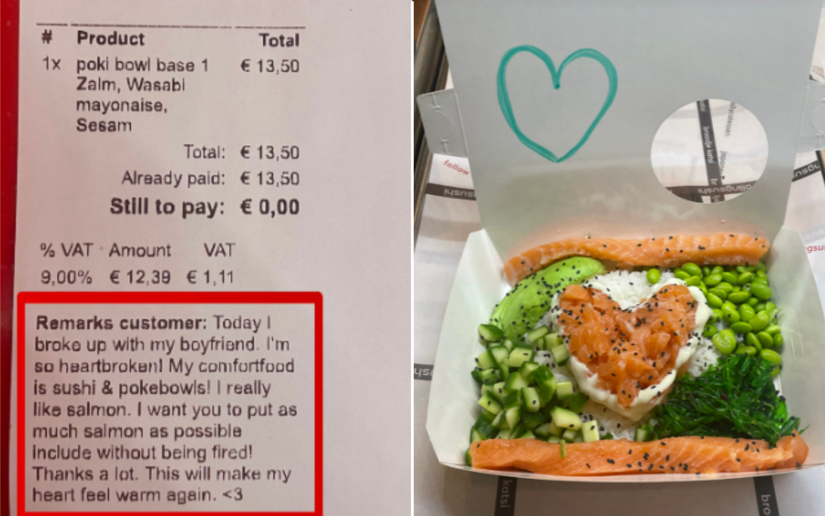 Woman Going Through Breakup Orders Takeout, Not Prepared for What Arrives Woman Going Through Breakup Orders Takeout, Not Prepared for What Arrives