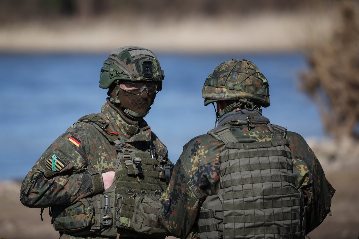 German soldiers during NATO drill March 2024