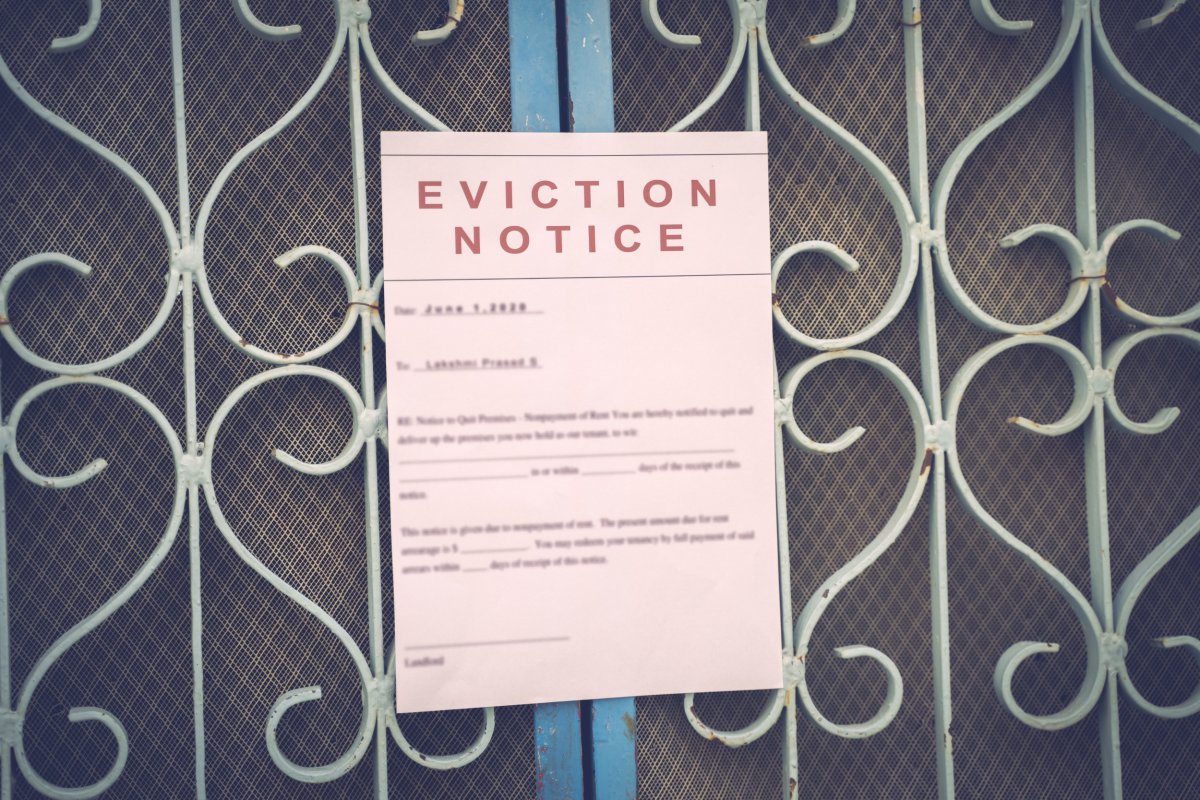 Stock photo eviction notice 