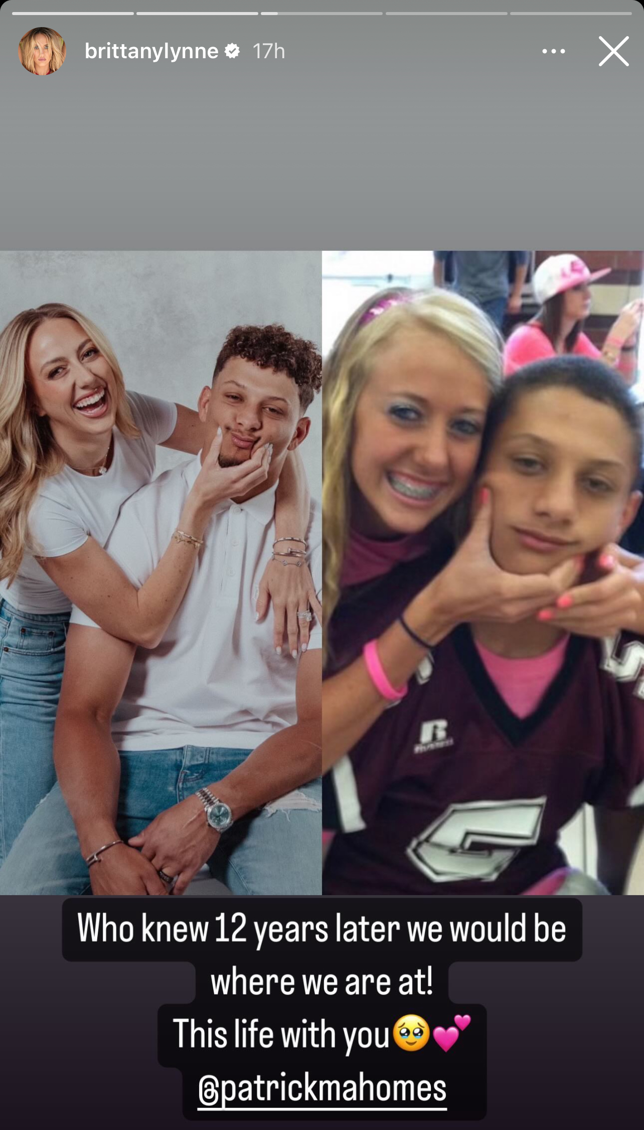 Brittany Mahomes Shares Throwback Photo With High School Sweetheart Hubby Patrick Mahomes