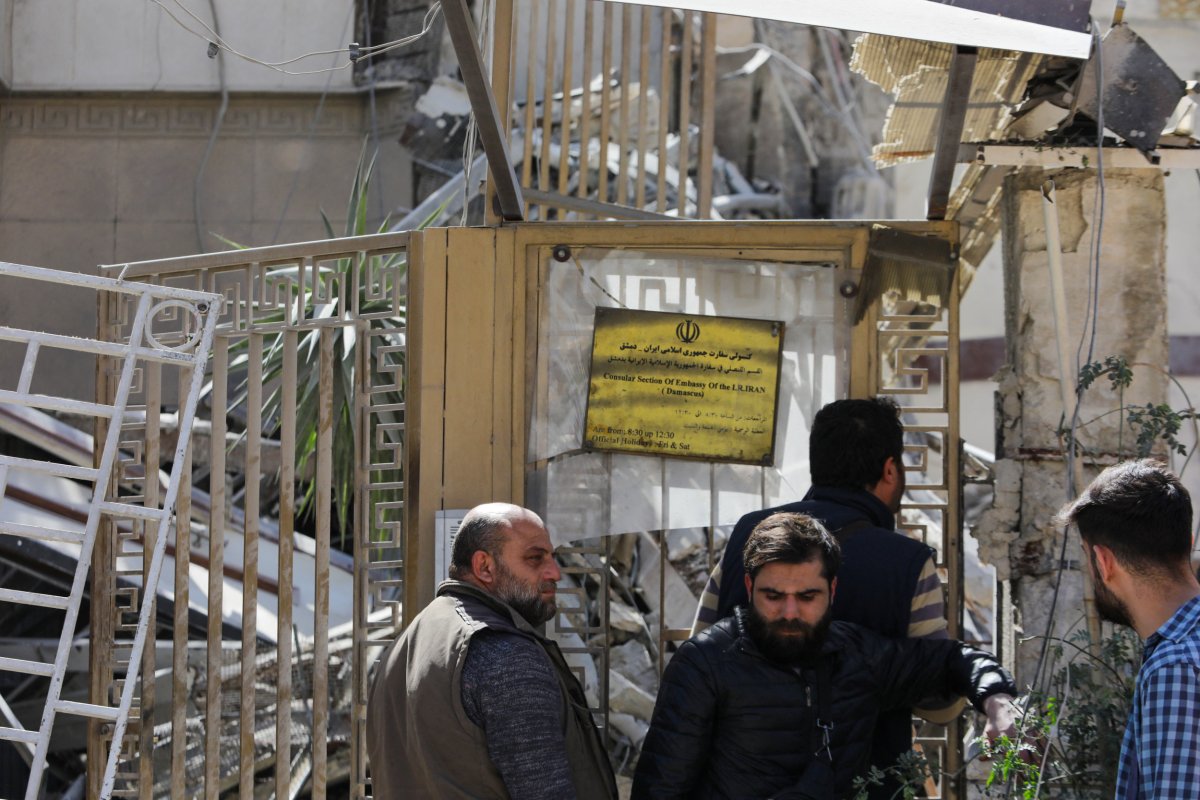 Airstrikes, on, Iran, Embassy, in, Damascus, Syria