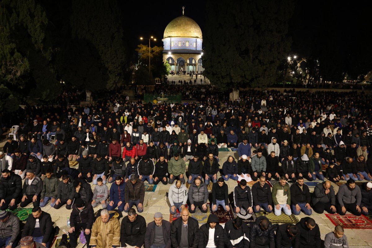 Muslims Pray in Jerusalem