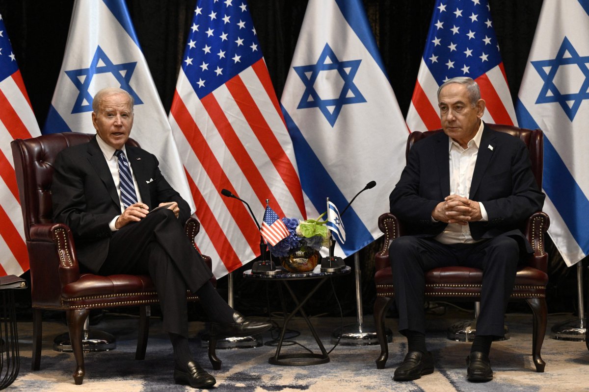 Joe, Biden, meets, Benjamin, Netanyahu, in, Israel