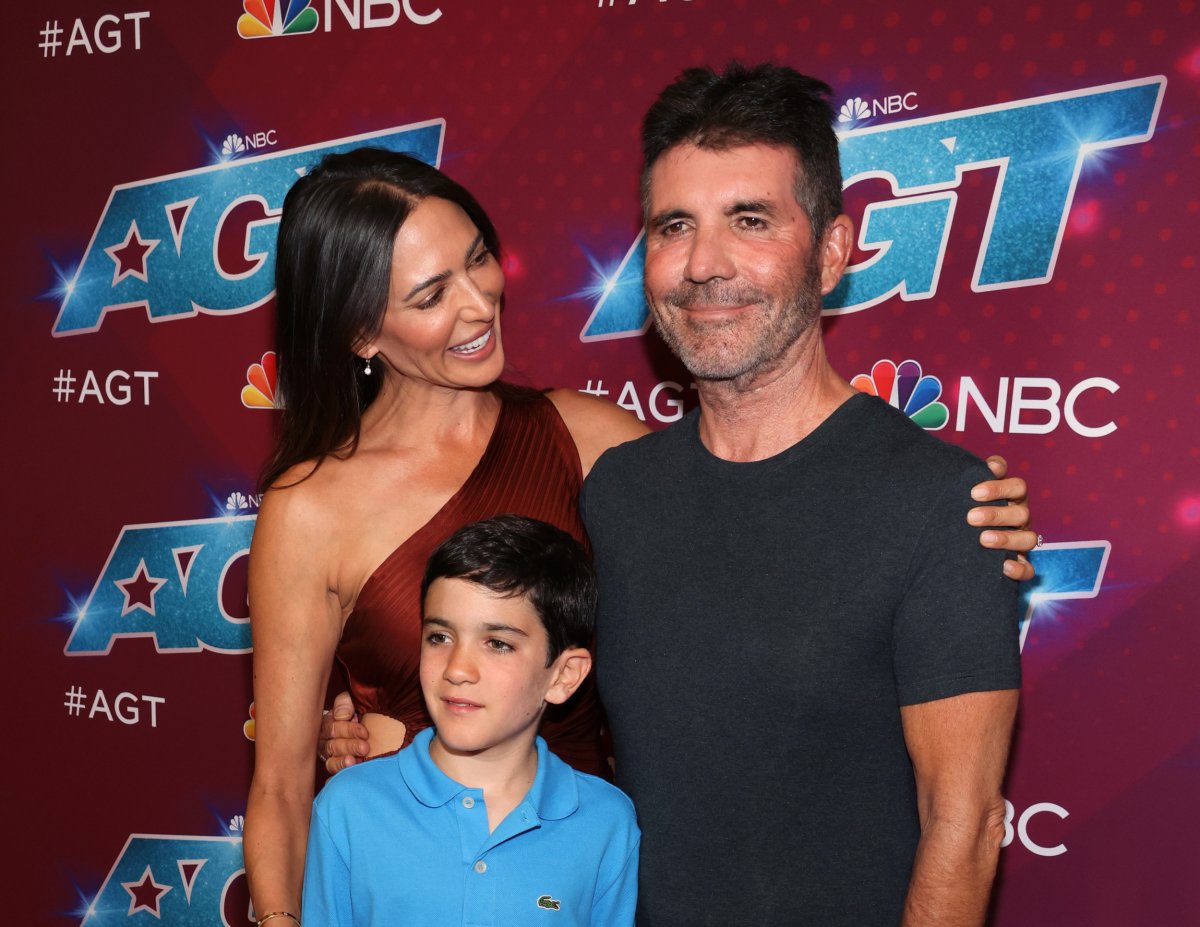 Simon Cowell with Son and Fiance