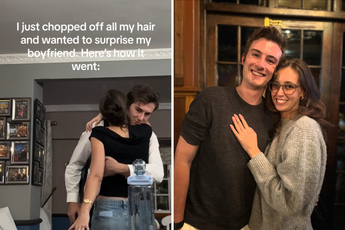 Boyfriend's Adorable Reaction to Haircut Goes Viral