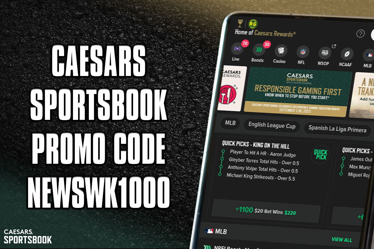 Caesars Sportsbook promo code NEWSWK1000: K Final Four bet, 0 NC bonus
