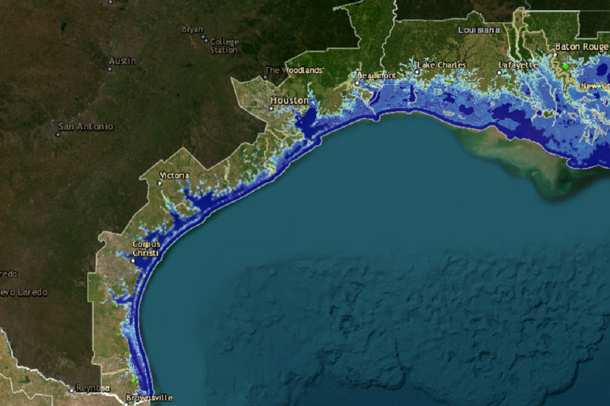 Texas sea level rise 6ft