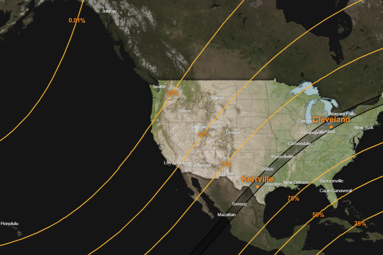 Solar Eclipse Simulation Video Shows Sun Coverage for Each State