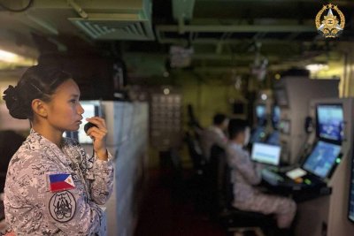 Philippine Sailor Operates Radio