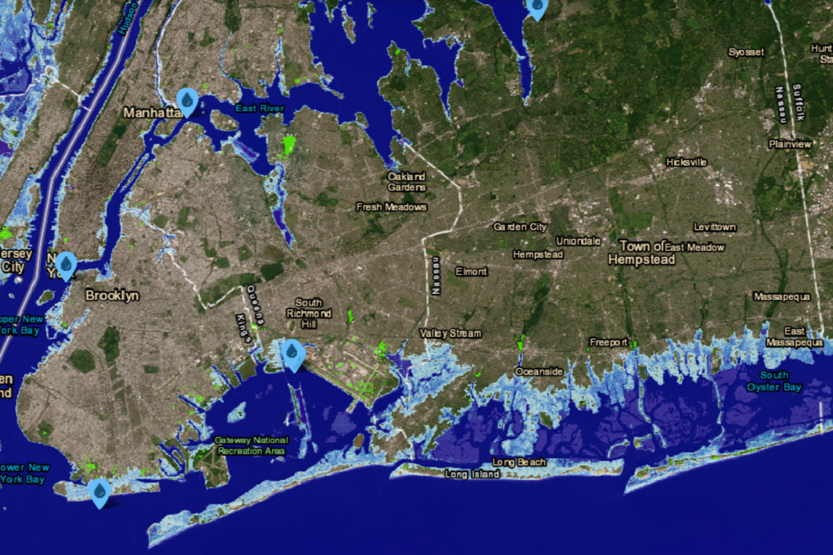 NYC Long Beach 6ft sea level rise