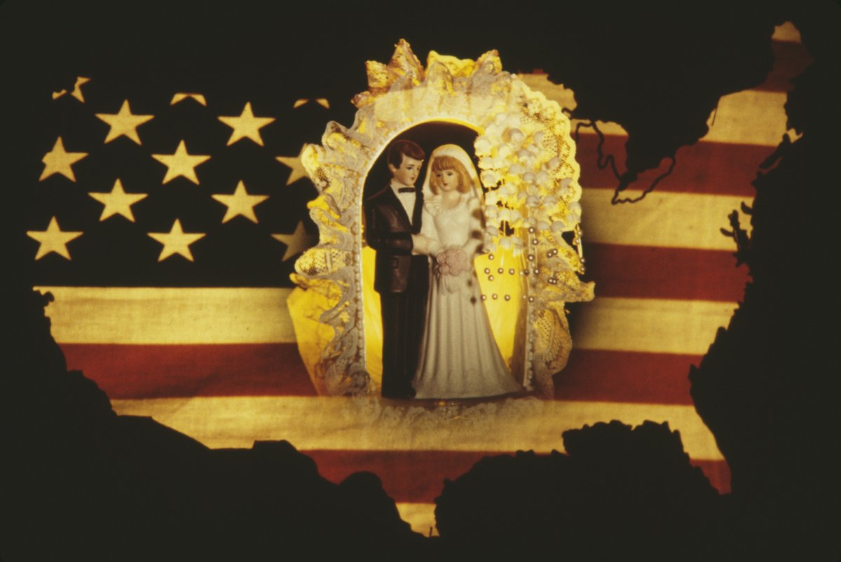 American weddings stock image