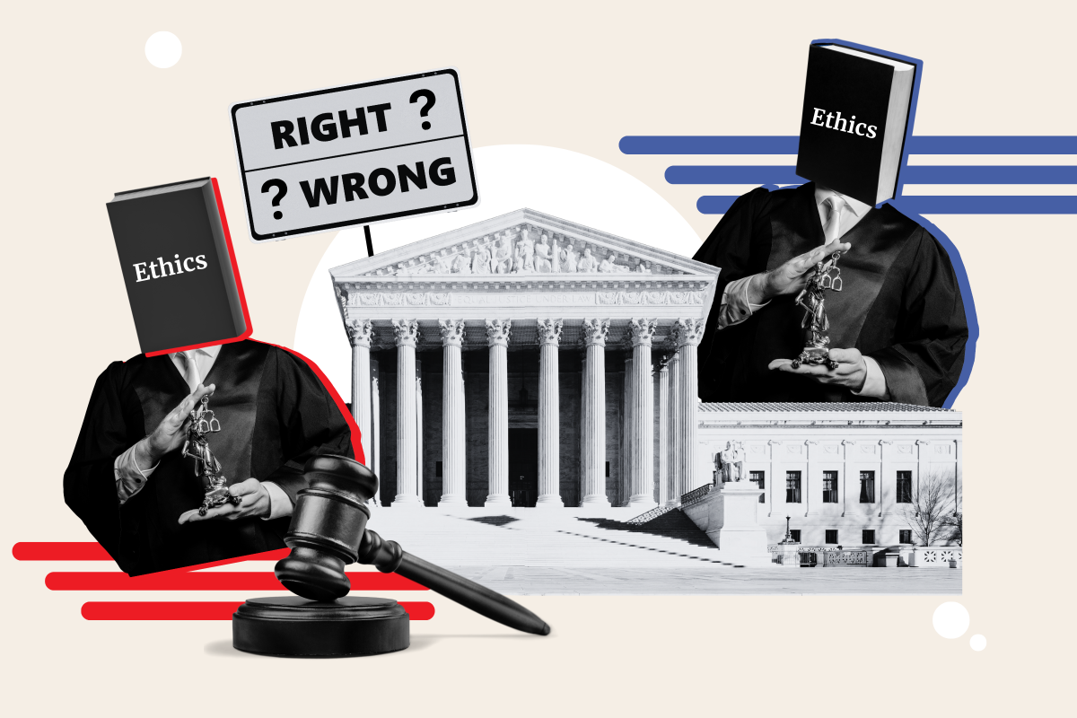 Supreme Court Justices Apply Ethics Code Differently 