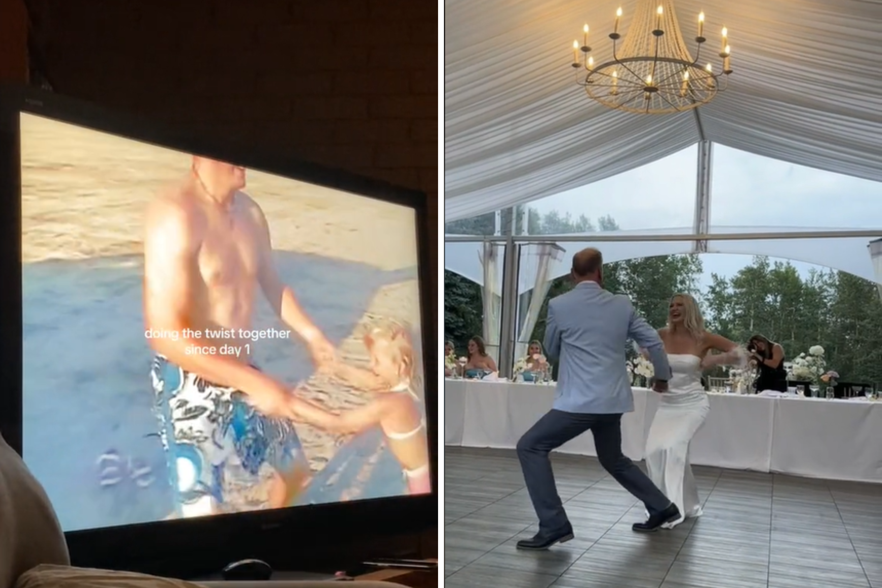 Bride and dad recreate special dance they’ve done together since childhood