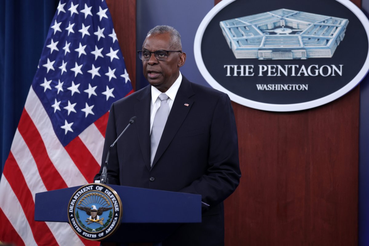 Defense Secretary Austin Holds A Press Briefing