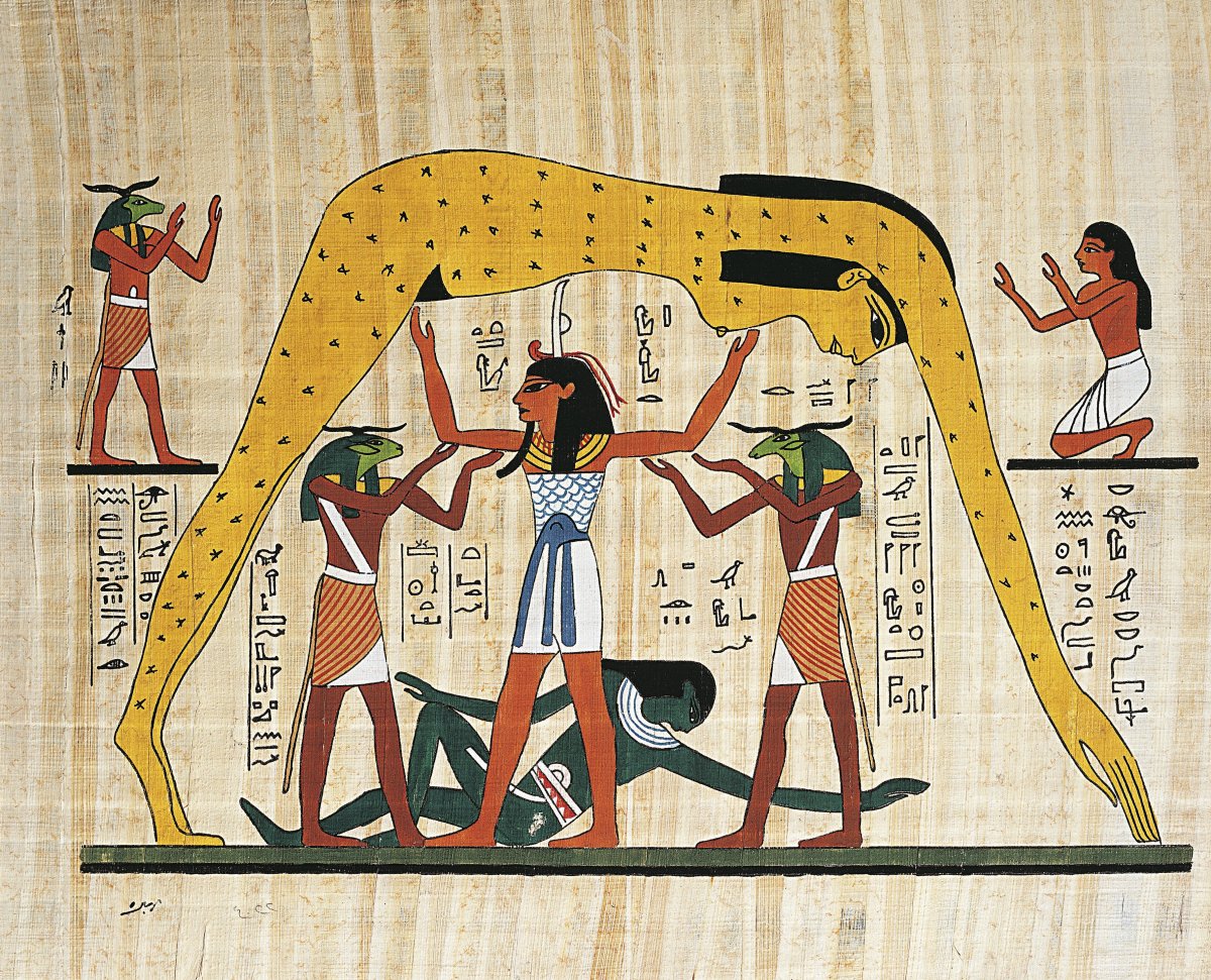 The ancient Egyptian sky goddess Nut