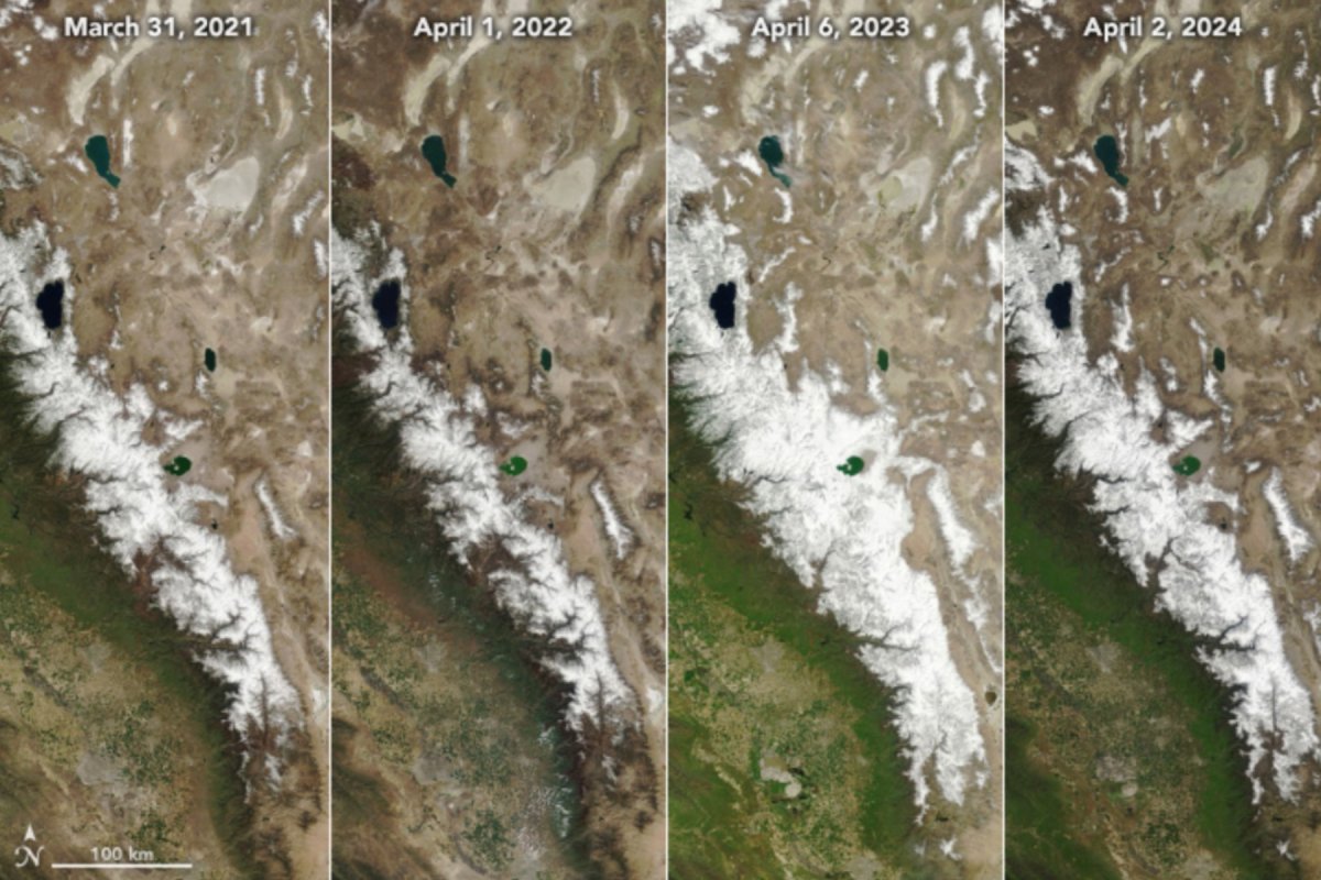 sierra snowpack change