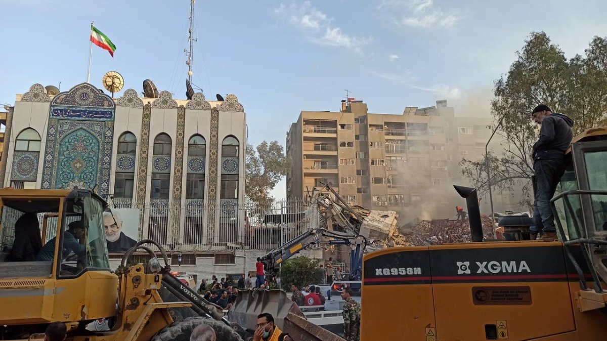 Debris Cleared After Bombing of Iranian Consulate