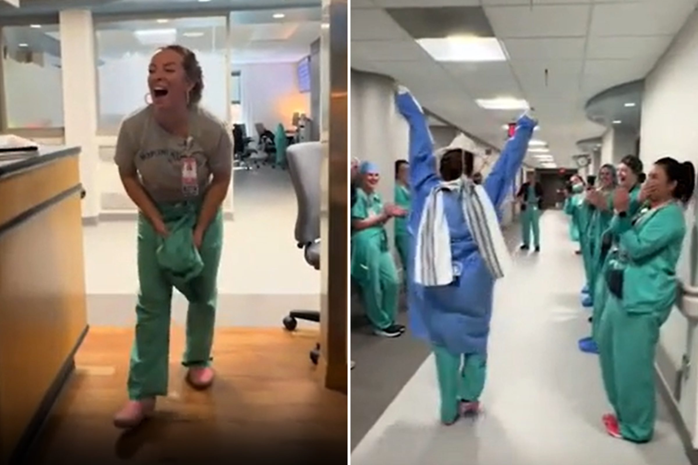 Woman missing graduation for hospital shift gets sweet surprise from staff