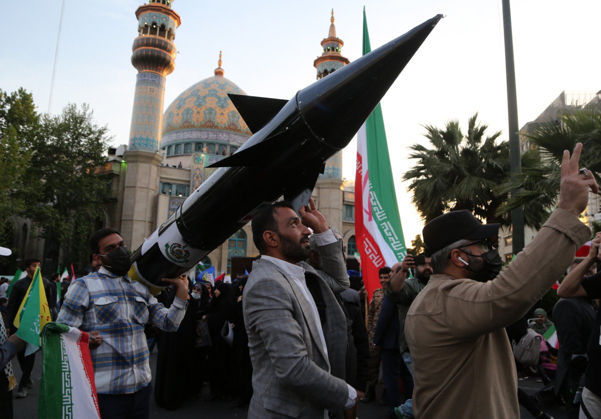 Anti-Israel Demonstrators Gather in Tehran