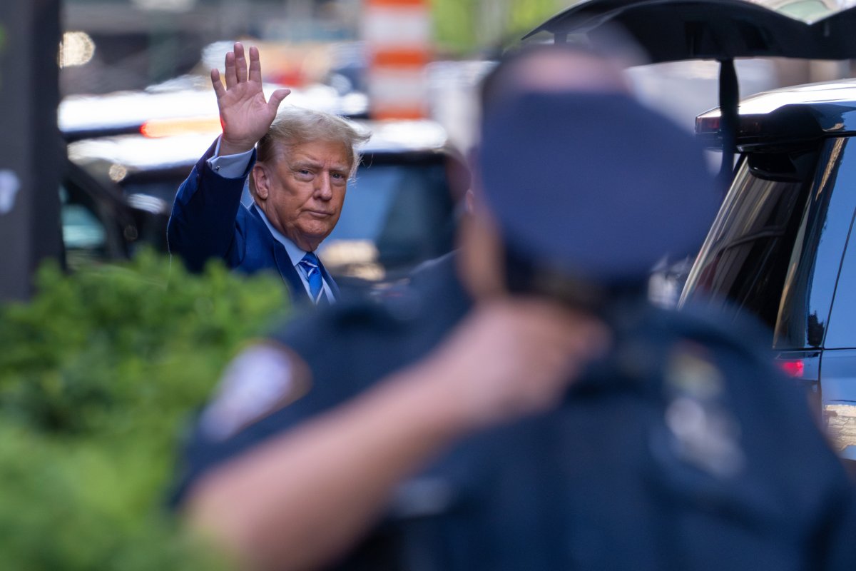 Trump leaves Trump Tower