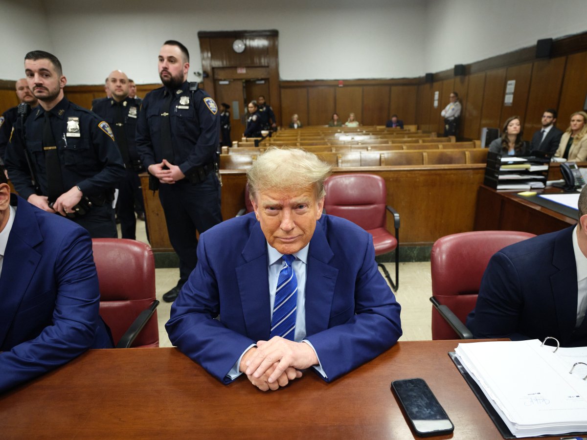 Trump in court for day 2