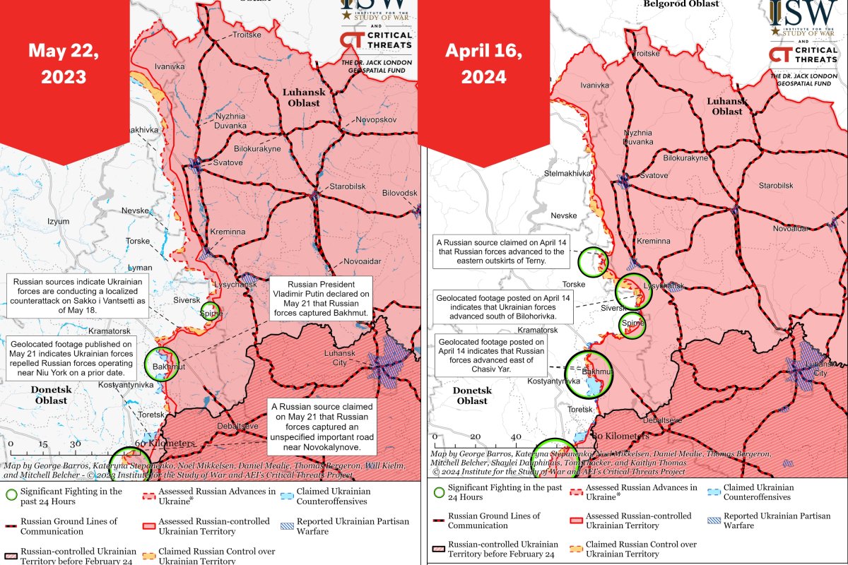 Luhansk war maps