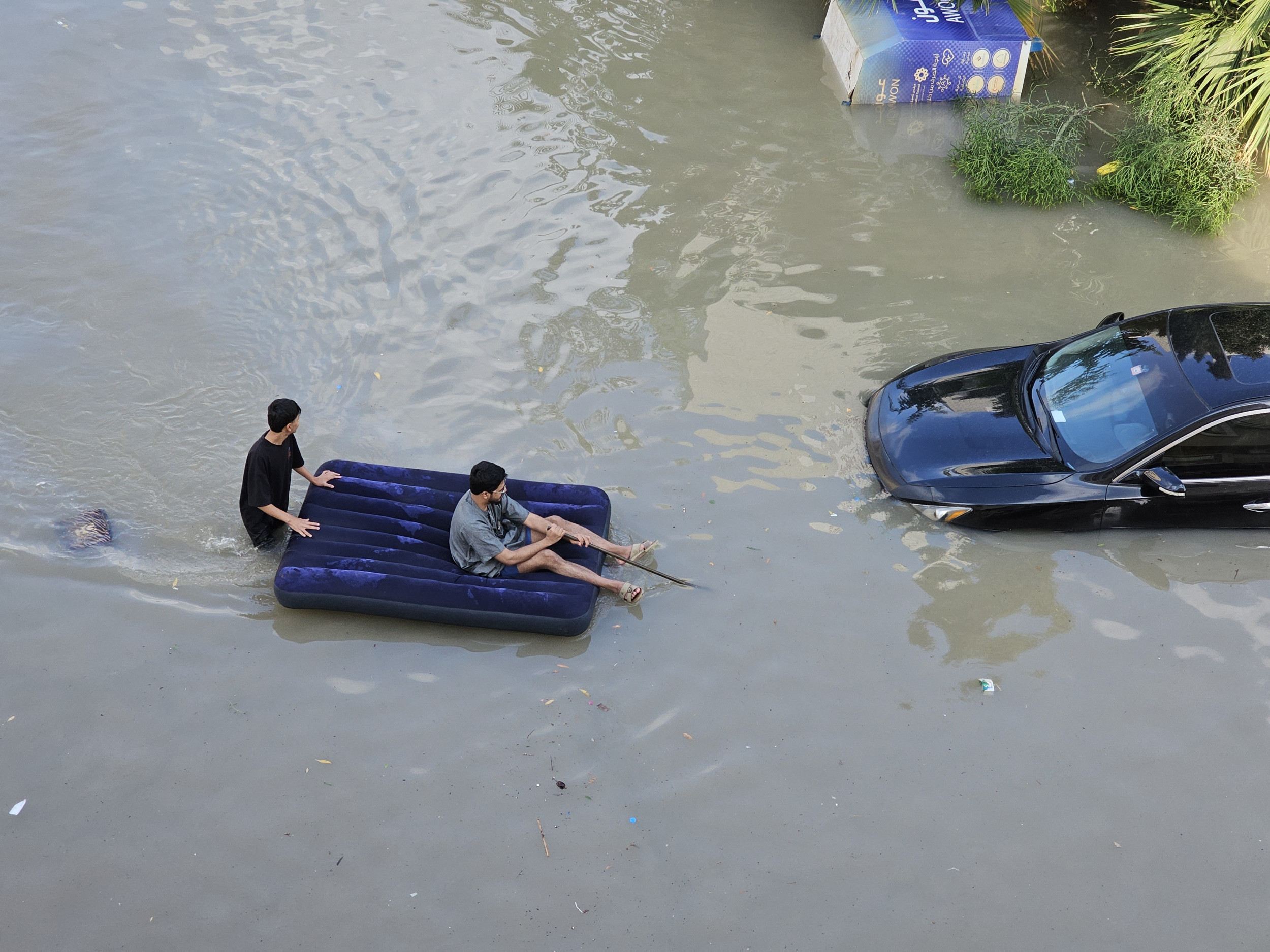 Dubai Underwater Videos Show Extent of Rare Flooding in Desert City