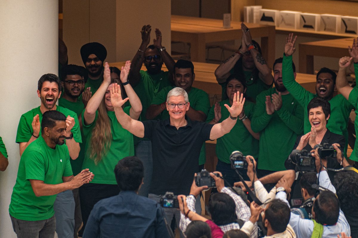 Tim Cook In India During A Visit