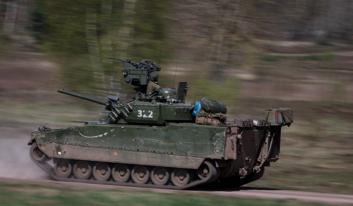 Czech armor during NATO drills in Germany